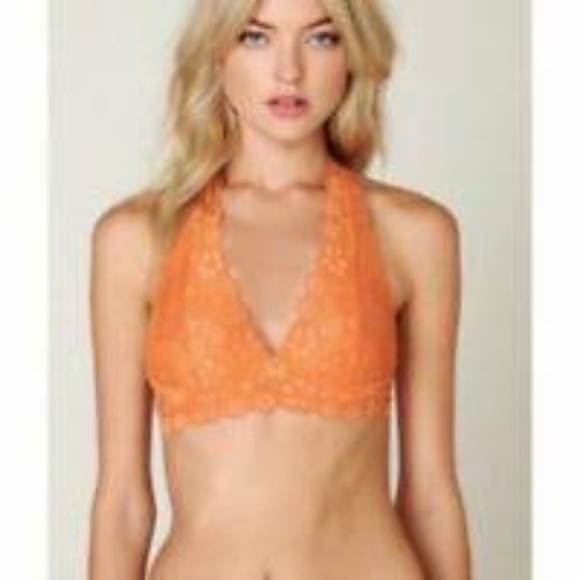 Free People Galloon Lace Halter Bralette - Picture 1 of 4